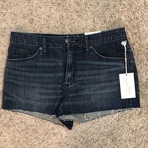 High Rise Shortie Denim Short